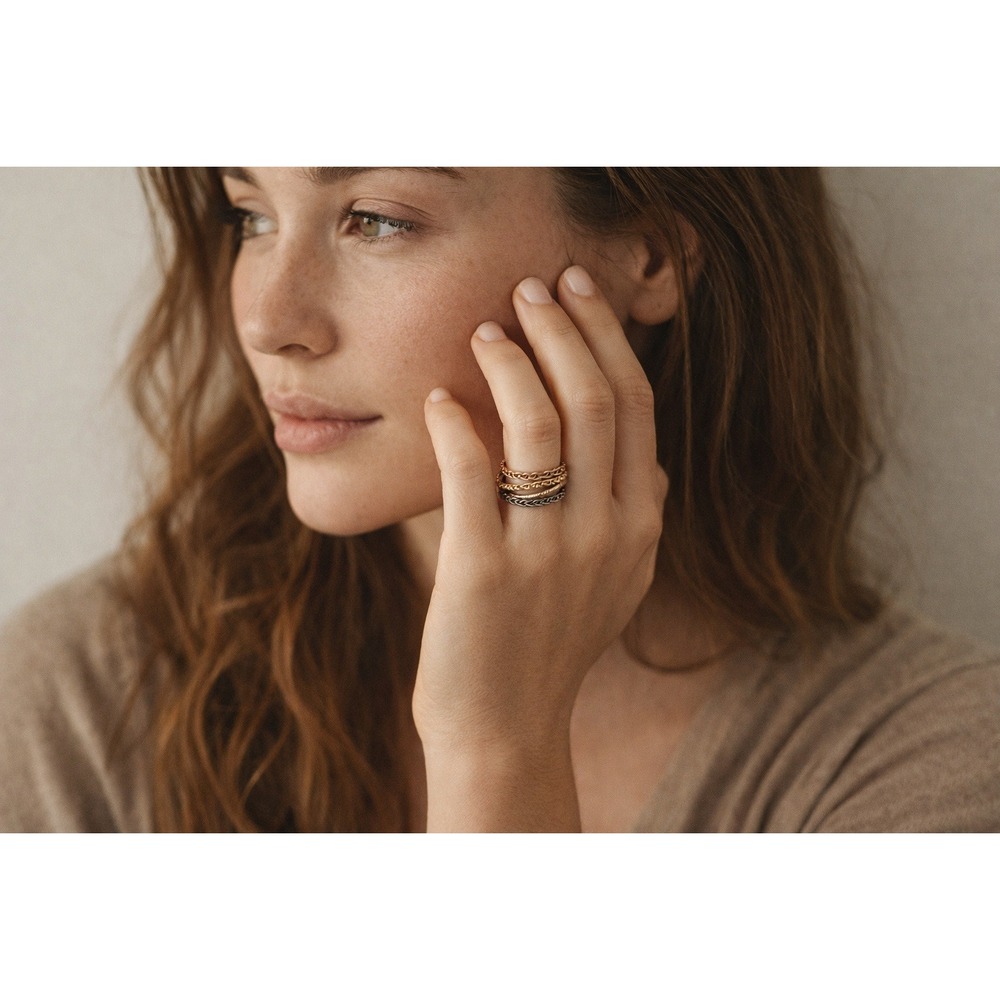 Contessa Di Capri Stacking Ring Set Womens Size 7